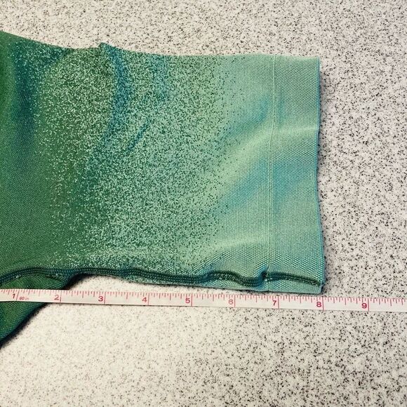 Gymshark Adapt Ombre Seamless Cycling Shorts Green / Light Green Size Small - Picture 7 of 9